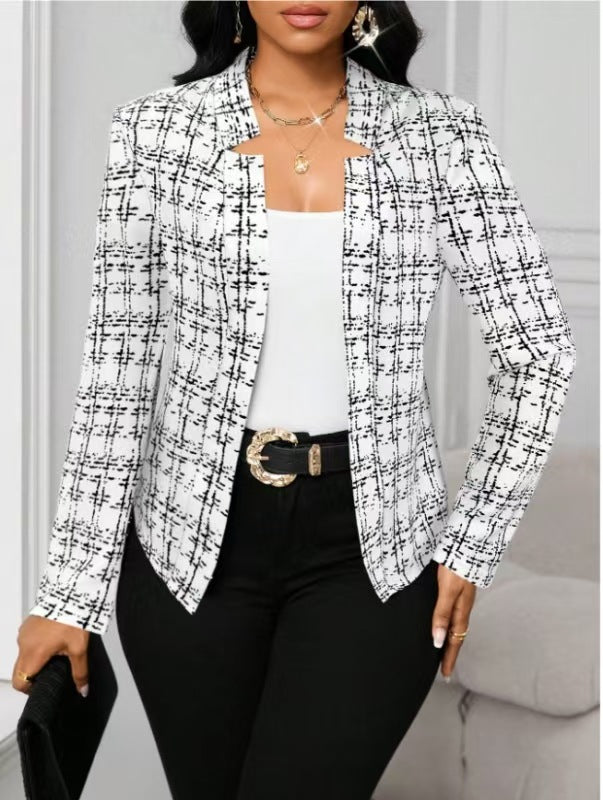 Damen raffinierte Business-Blazerjacke EB