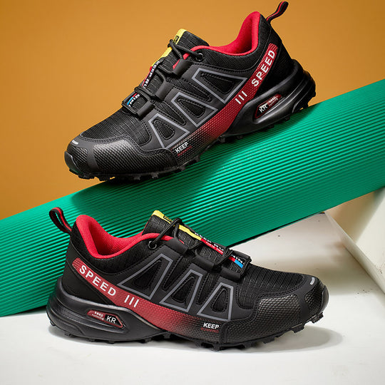 Herren nan robuster Trailrunning-Laufschuh mit stoßdämpfender EVA-Zwischensohle und griffiger Profillaufsohle EB