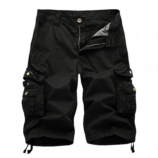 Herren Cargoshorts mit multifunktionalen Taschen und elastischem Bund EB