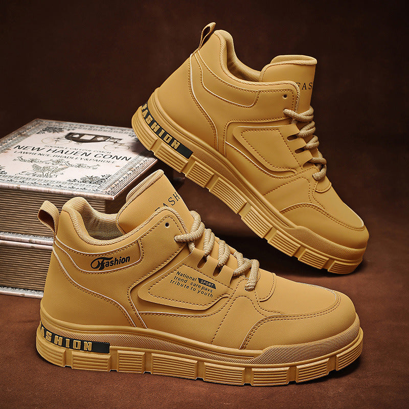 Damen Sportliche High-Top Sneakers mit dämpfendem Sohlenprofil und robuster Konstruktion EB