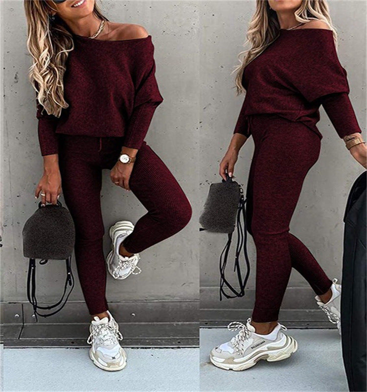 Damen Casual Strickanzug EB