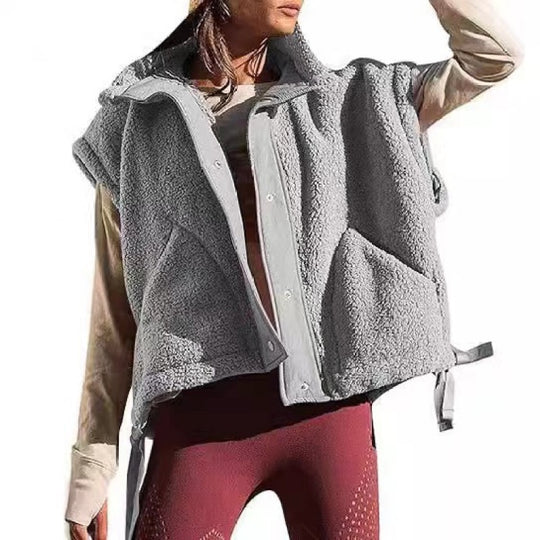 Damen Modische Fleece-Weste EB