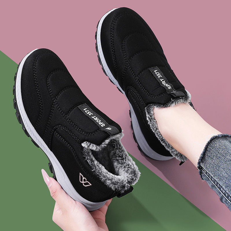 Damen gefütterte Slip-On Freizeitschuhe EB