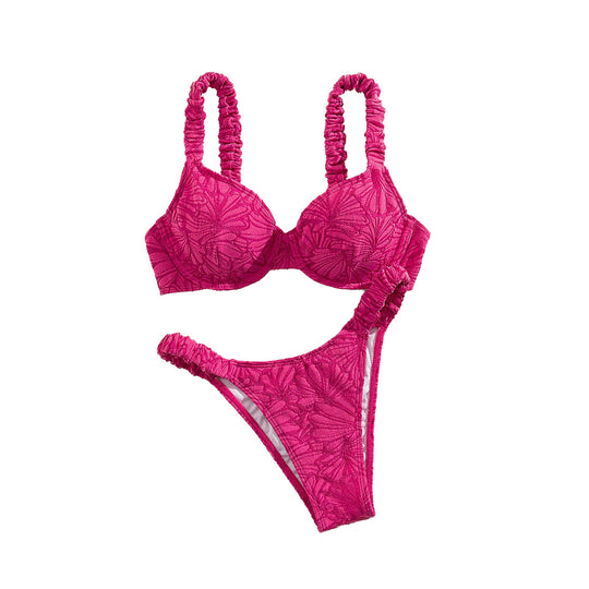 Damen Bikini mit raffiniertem Rüschen-Design EB