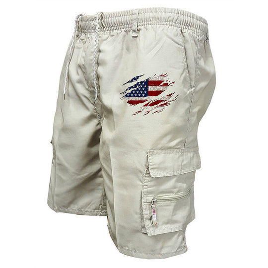 Herren Cargo-Shorts mit praktischen Seitentaschen und elastischem Bund EB