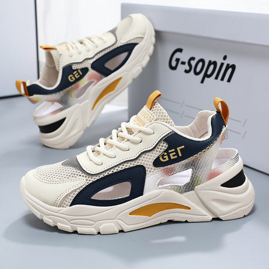 Damen Sportliche Sneaker mit atmungsaktivem Mesh und dämpfender Sohle EB