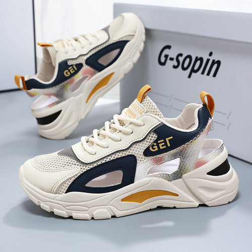 Damen Sportliche Sneaker mit atmungsaktivem Mesh und dämpfender Sohle EB