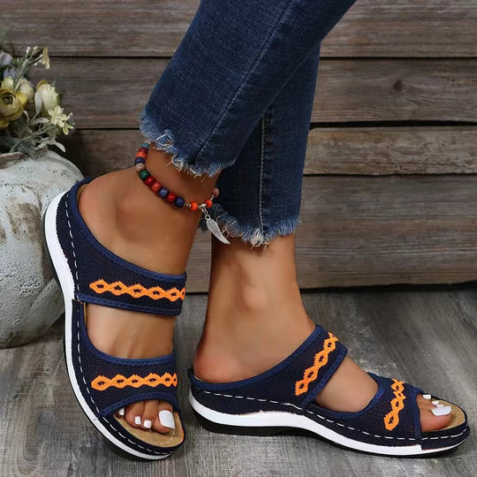 Damen Bequeme Riemensandalen mit modischem Design EB