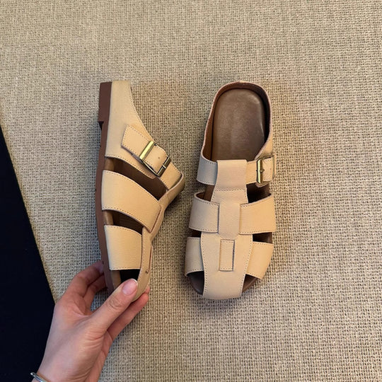 Damen Komfortable Sandalen mit modischen Riemendesign EB