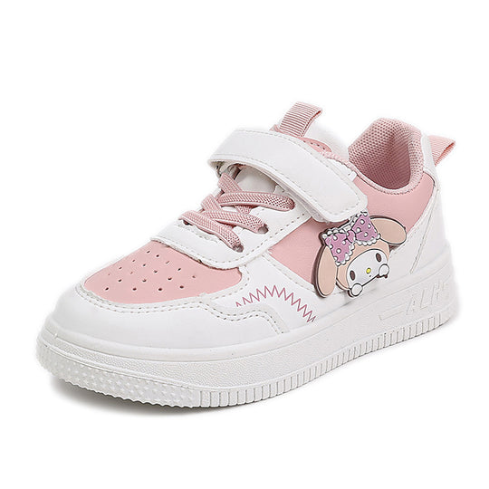 Damen Kindersneaker mit niedlichem Tiermotiv und praktischem Klettverschluss EB