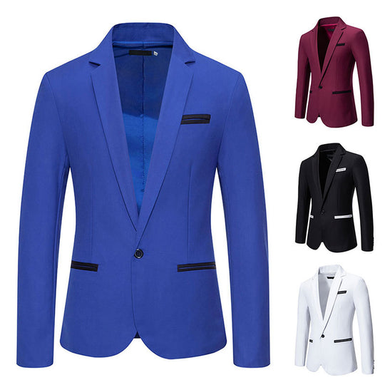 Herren eleganter Blazer mit modischem Schnitt und feinen Akzenten EB