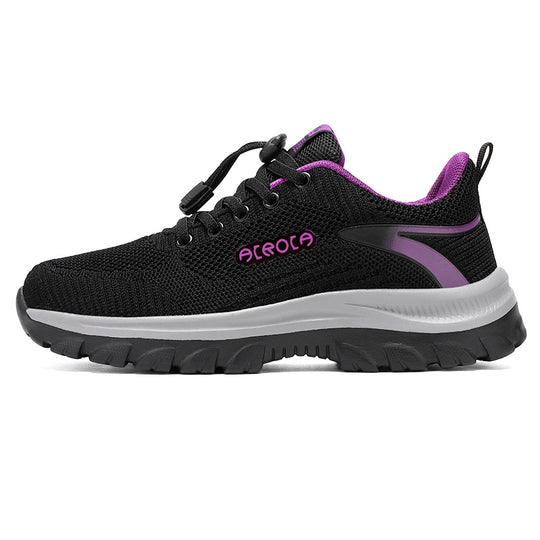 Damen Atmungsaktive Sneaker mit Schnellverschluss EB