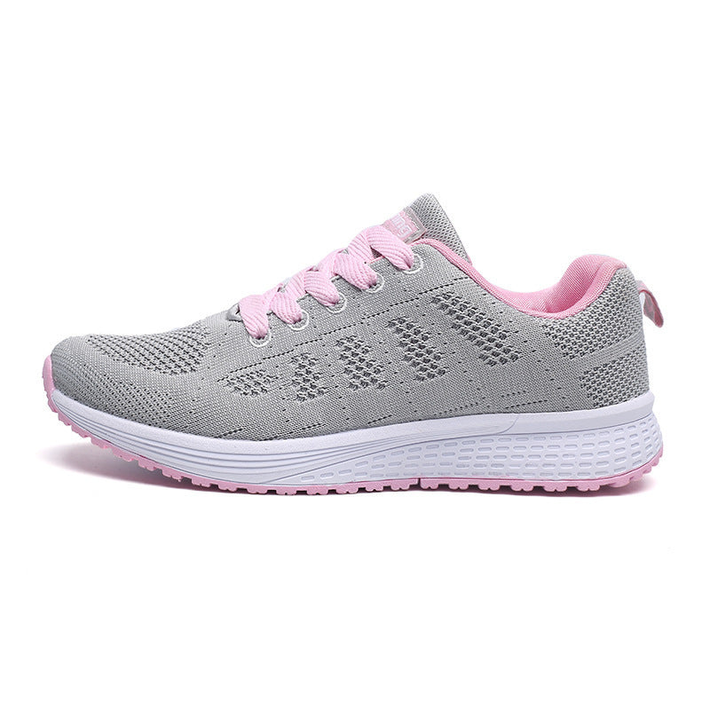 Unisex leichte gestrickte Freizeit- und Laufsneaker mit stoßabsorbierender Komfortsohle EB