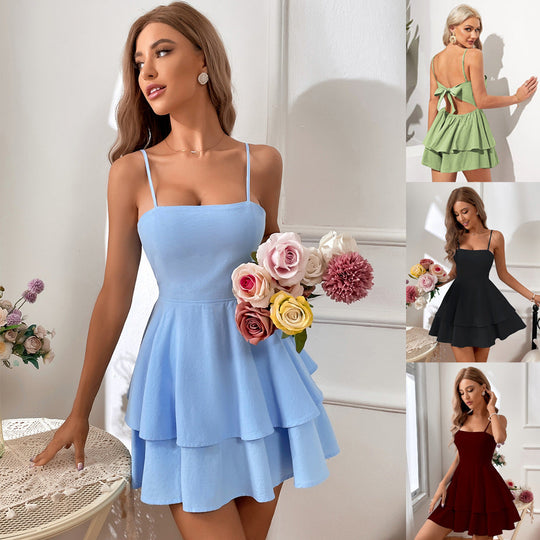 EB | Schleifenbunde Kurzes Cami Kleid