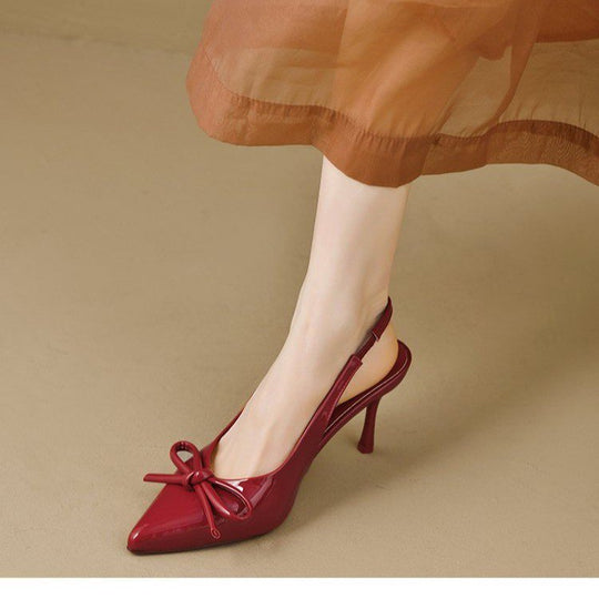 Damen Slingback Pumps mit elegantem Schleifenakzent EB