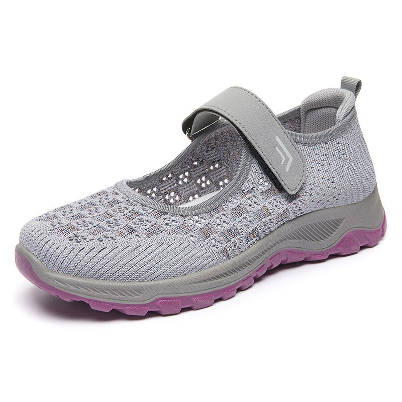 Damen Sportliche Freizeit-Schuhe mit praktischem Klettverschluss EB