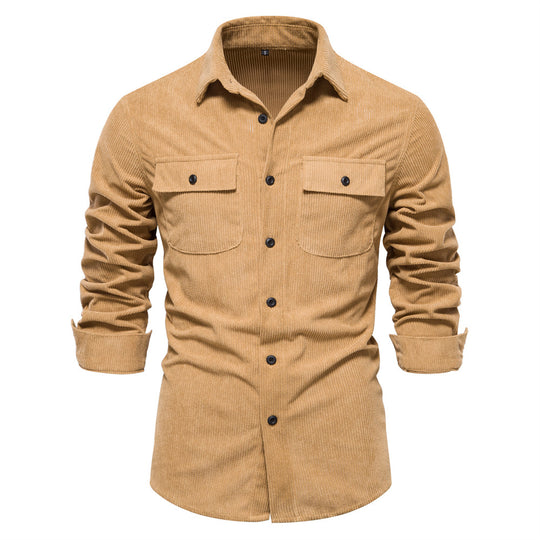 Herren Kamelhaar-Karohemd Shirt EB