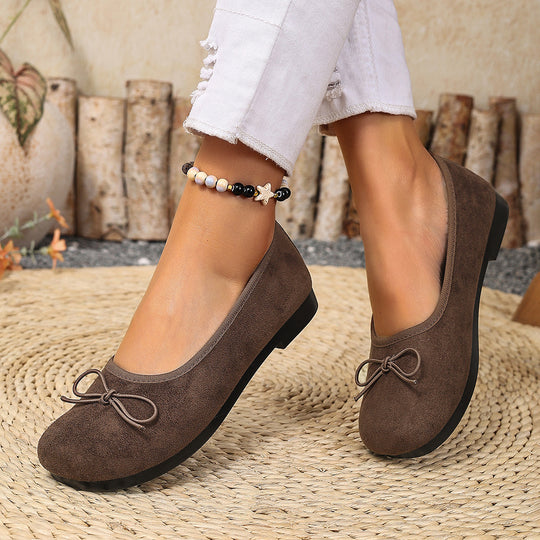 Damen Ballerinas mit feinem Schleifen-Design EB
