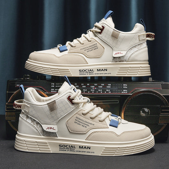Damen Modische Freizeit-Sneaker mit stabiler Sohle und urbanem Design EB