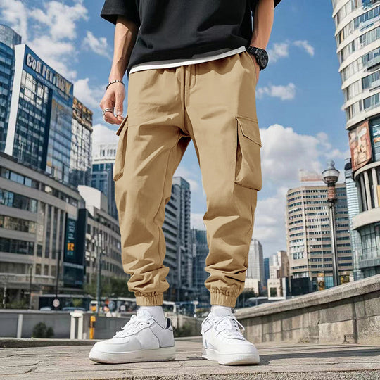 Herren Cargo-Hose mit praktischen Seitentaschen und elastischem Bund EB