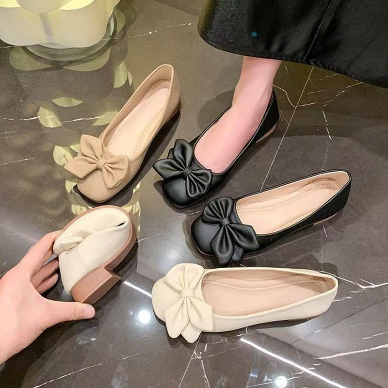 Damen Ballerinas mit eleganter Schleifenverzierung EB
