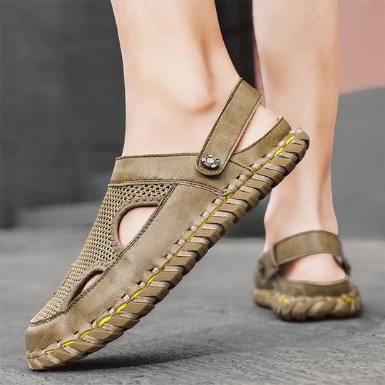 Damen Freizeit-Sandalen mit atmungsaktiver Netzstruktur und rutschfester Sohle EB