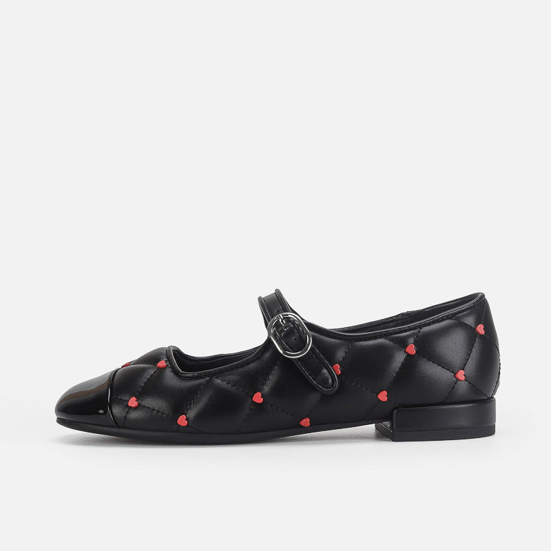 Damen Ballerinas mit elegantem Riemendesign und hochwertiger Steppoptik EB