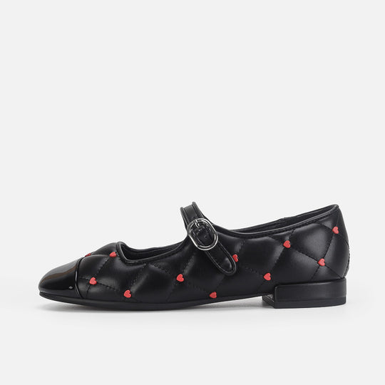 Damen Ballerinas mit elegantem Riemendesign und hochwertiger Steppoptik EB