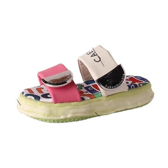 Damen Sportliche Sandalen mit verstellbarem Klettverschluss und rutschfester Sohle EB