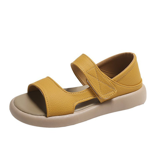Damen bequeme Riemensandalen mit verstellbarem Klettverschluss EB