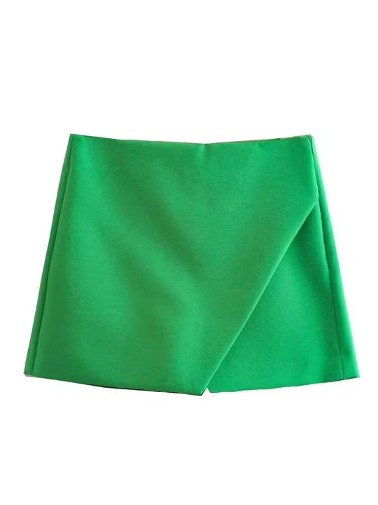 Damen modische Wickel-Shorts aus hochwertigem, elastischem Material EB