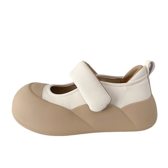 Damen Komfortable Ballerinas mit Klettverschluss EB