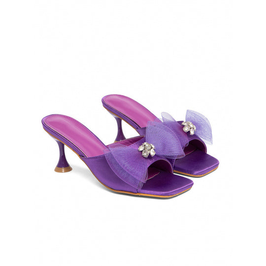 Damen Mules mit zierlicher Schleifenverzierung und eleganten Details EB