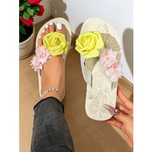 Damen Komfortable Zehentrenner Sandalen EB