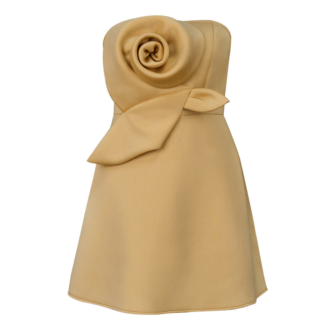Damen Charmantes Abendkleid mit floraler Drapierung EB
