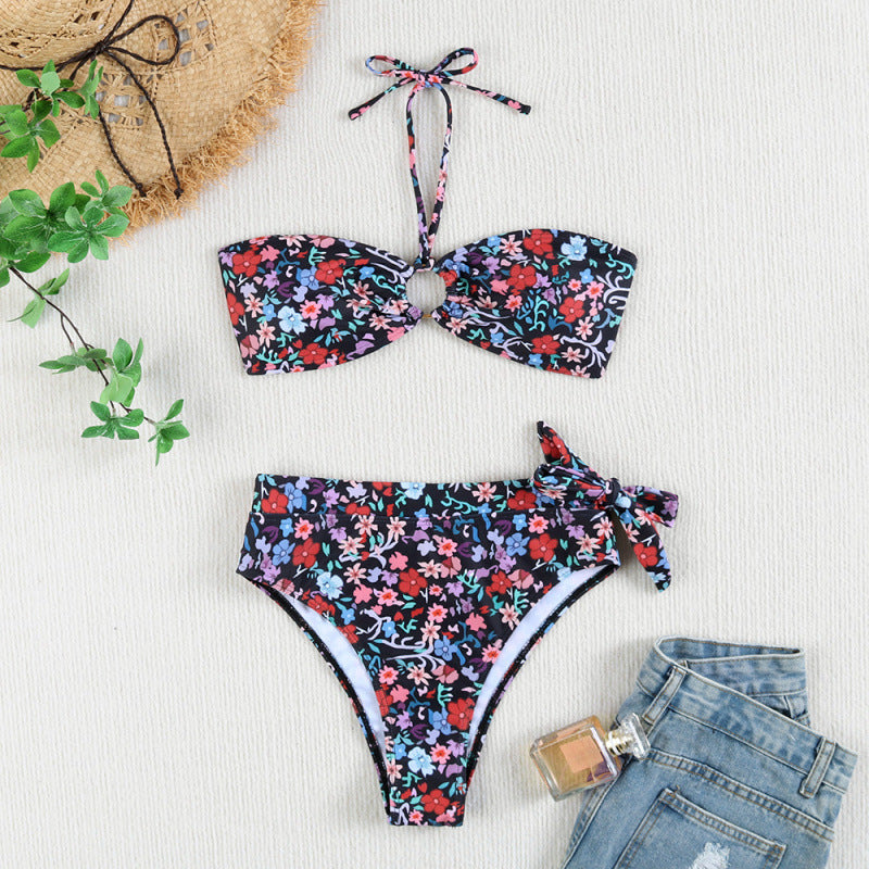 Damen Bandeau-Bikini mit verstellbaren Trägern und hochwertigem Twist-Design EB