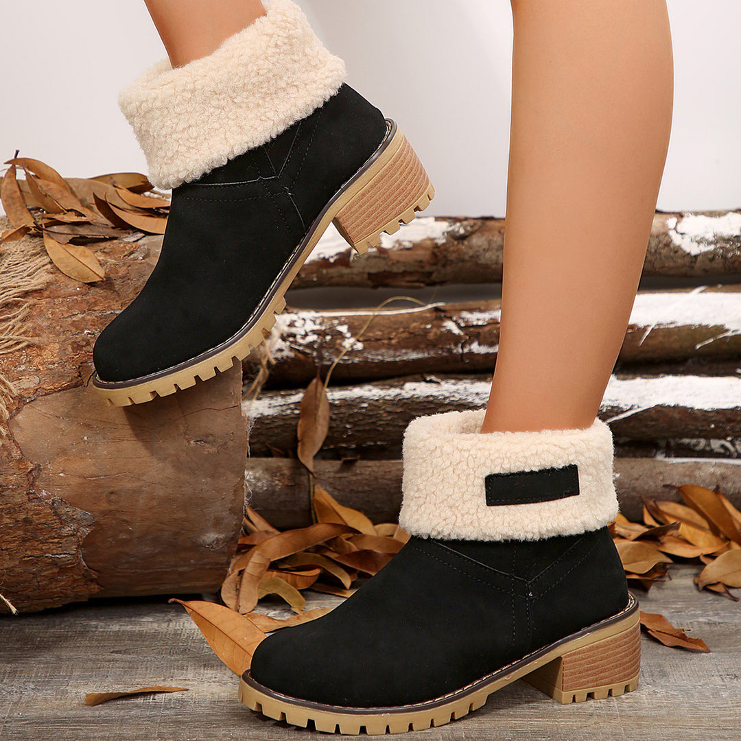 Damen Stiefeletten mit kuscheligem Futter und rutschfester Sohle EB