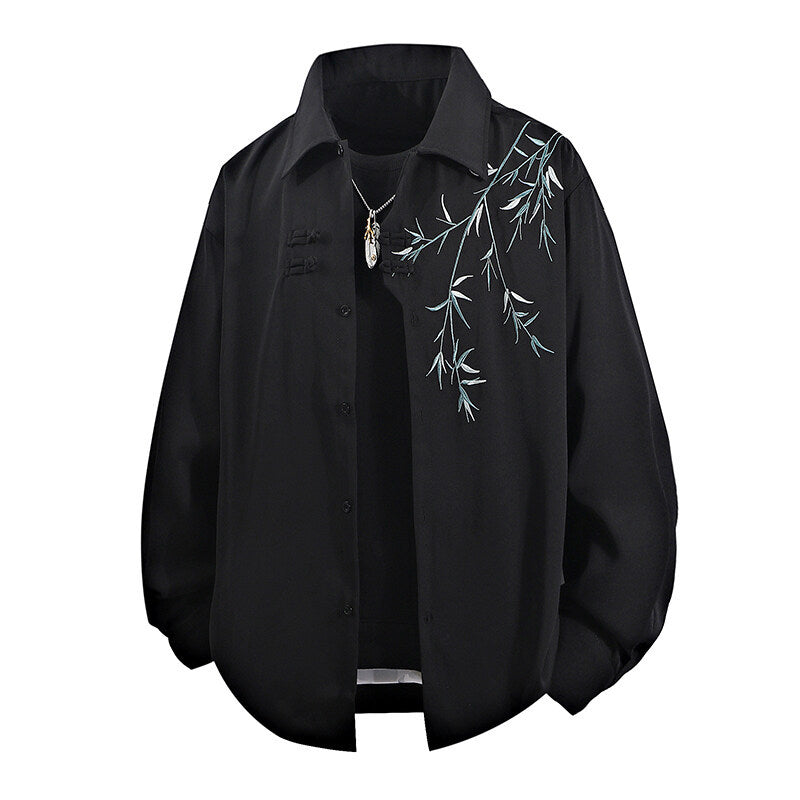 Damen Blusenjacke mit stilvollem Blumenmuster und weichem Stoff EB