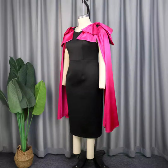 Damen Abendkleid mit eleganter Überwurfausschnitt EB