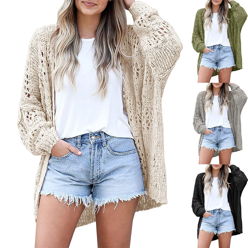 Damen offene Strickjacke EB