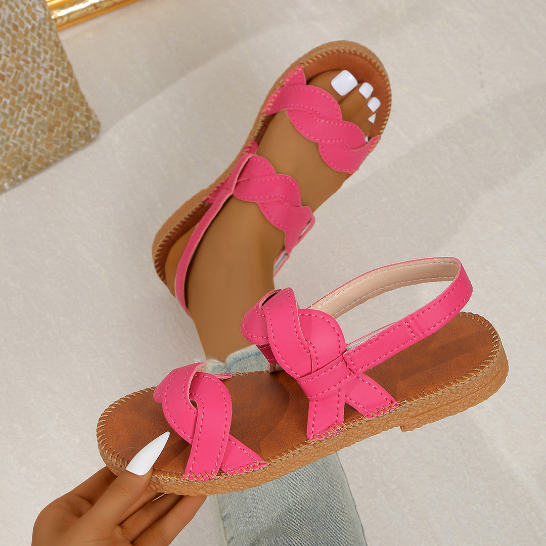 Damen Sandalen mit komfortabler Fessel-Applikation EB