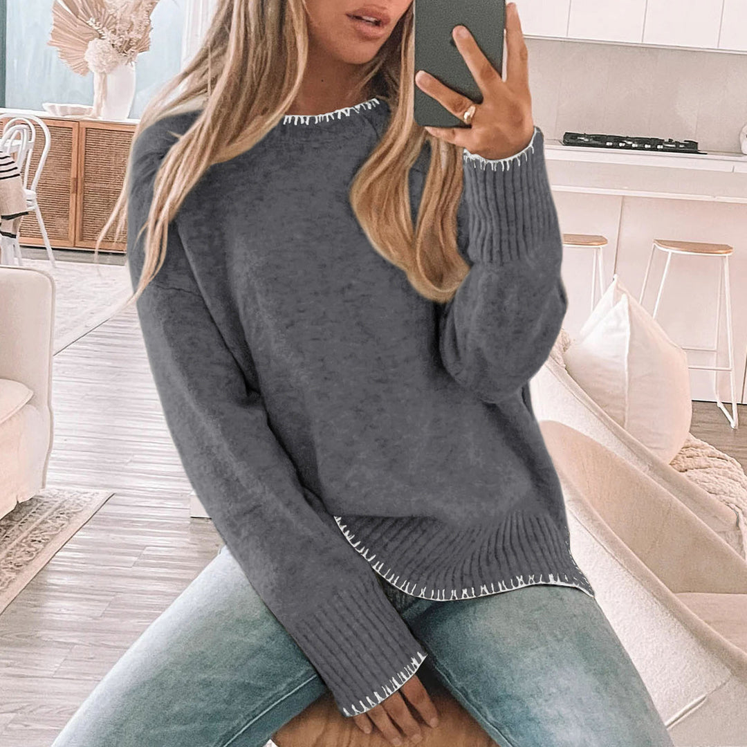 Damen Übergrößen Strickpullover EB