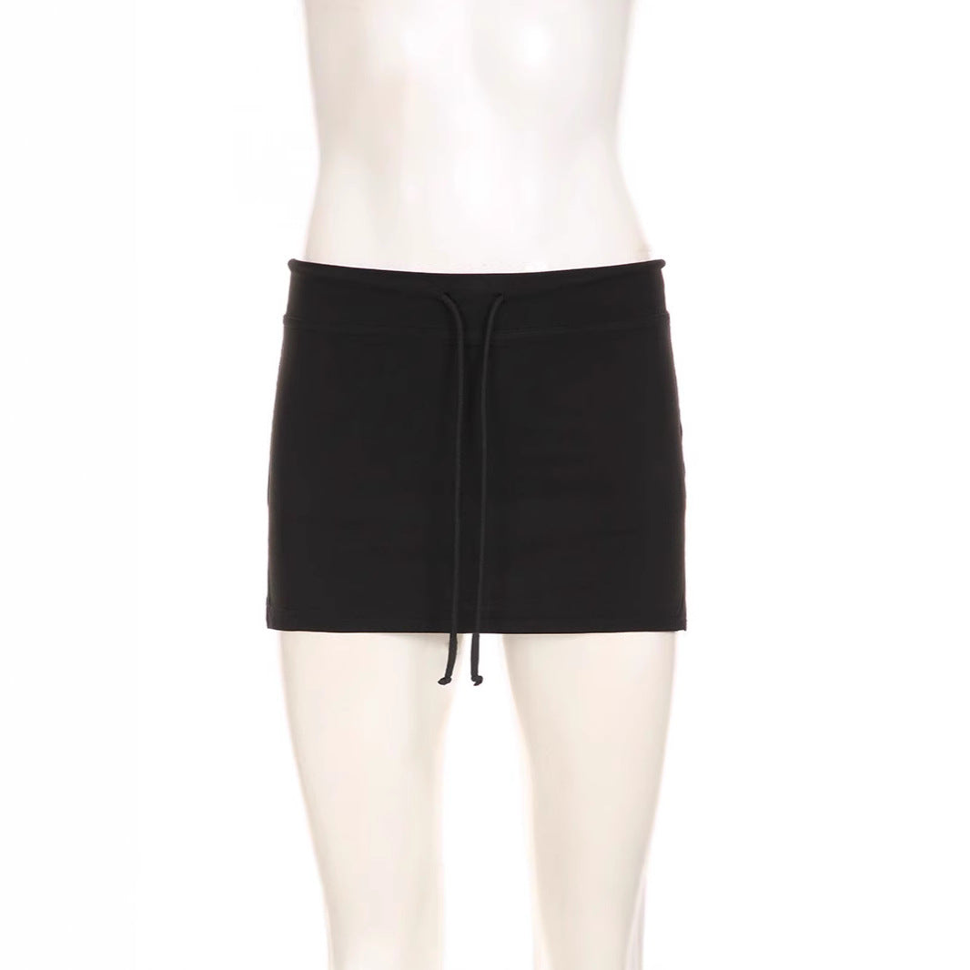 Damen Minirock mit verstellbarem Bund und figurbetontem Schnitt EB