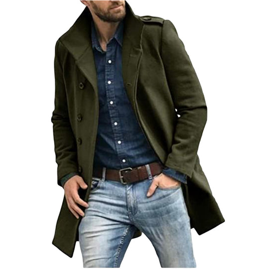 Herren klassischer Trenchcoat mit modernem Schnitt EB