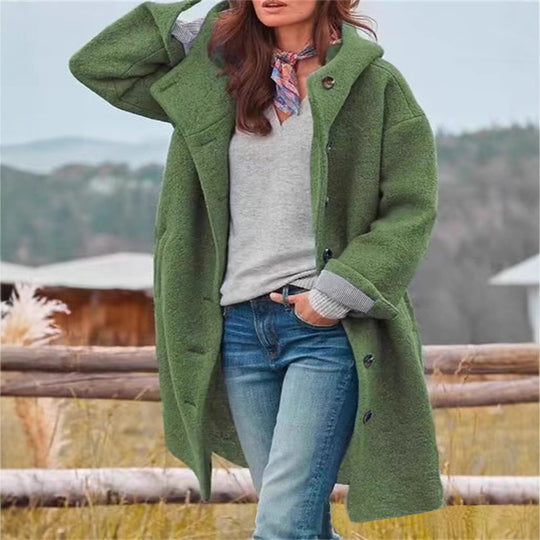 Damen Oversize Wollmantel EB