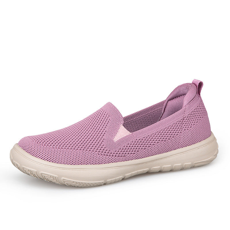Damen nan nahtloser Strick-Slipper mit ergonomischer Fußbettenkontur und stoßabsorbierender Leichtlaufsohle EB