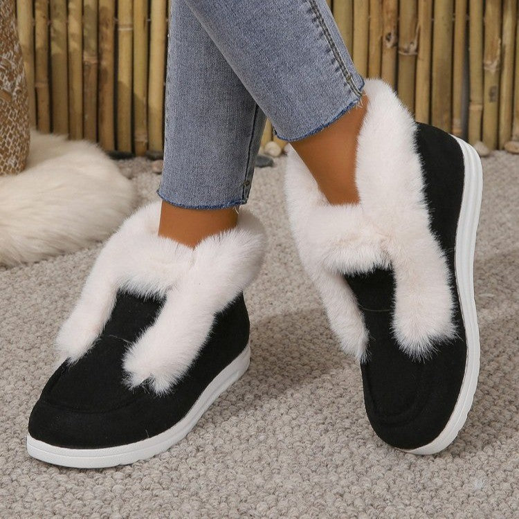 Damen Fleecegefütterte Freizeitschuhe mit bequemem Schnitt und rutschfester Sohle EB