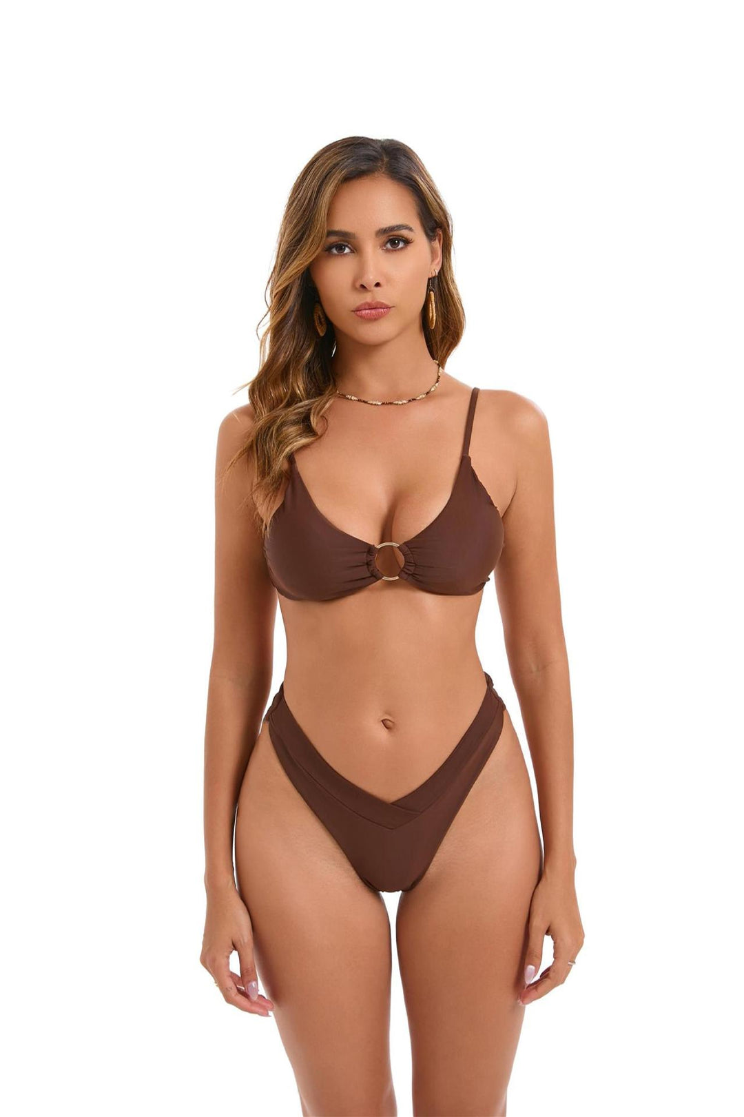 Damen Triangel-Bikini mit elegantem Ring-Detail EB