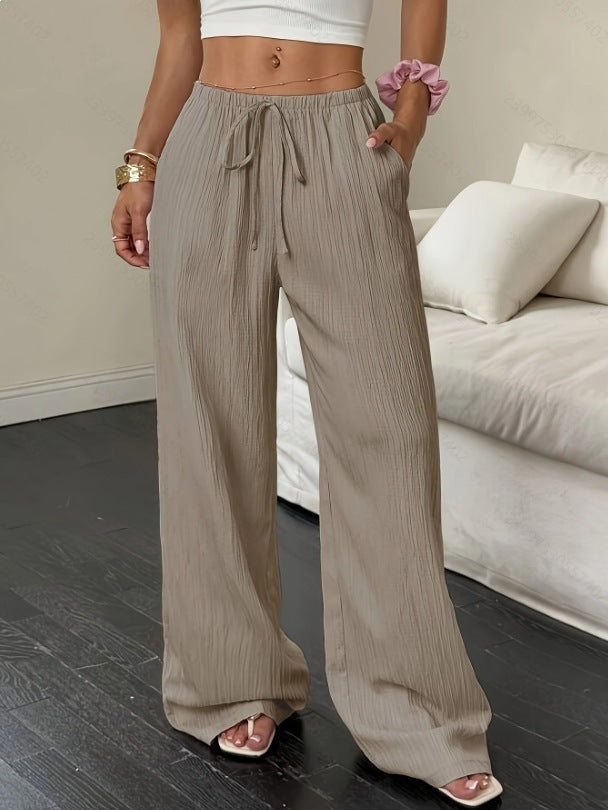 Damen weite Sommerhose mit Gummizug EB