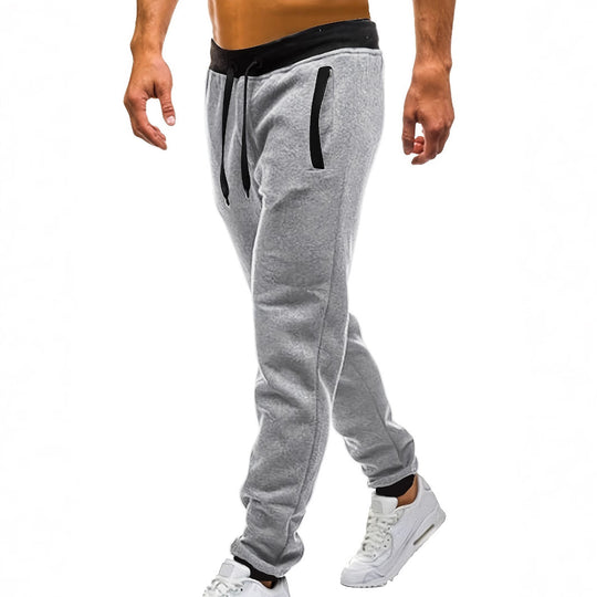 Herren Sportliche Jogginghose mit eingearbeiteten Seitentaschen und verstellbarem Kordelzug EB